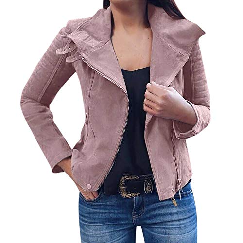 xinhia7682 Damen Kurz Jacke Jacket Lederjacke Damenjacke Bikerjacke Pilotenjacke Frauen Retro Rivet Reißverschluss Oben Bomberjacke Cool Streetwear Plus Größe Mantel Outwear S-3XL xinhia7682 Damen Kurz Jacke Jacket Lederjacke Damenjacke Bikerjacke Pilotenjacke Frauen Retro Rivet Reißverschluss Oben Bomberjacke Cool Streetwear Plus Größe Mantel Outwear S-3XL