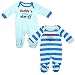 Boys Baby Daddys Star Mummys Angel 2 Pack Sleepsuit Rompers sizes from Newborn to 12 Months