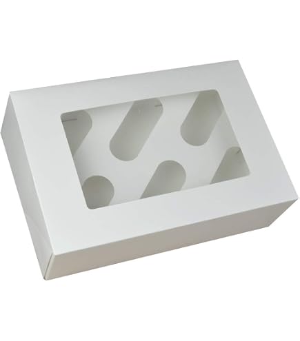 Culpitt Set 5 Scatole Porta Torta Quadrate 25,4 Cm - Bianche, Facili Da Montare