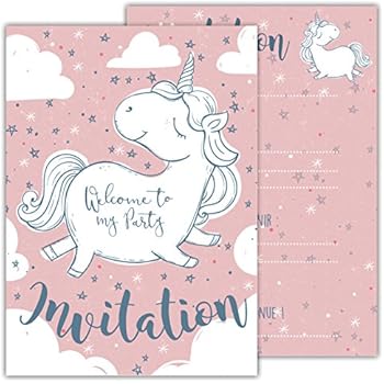 12 Cartes D Invitation Amusantes Pour Enfants Dans Un Set Pour