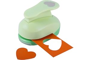 UCEC Perforadora de Corazón Grande (5,08 cm / 2 Pulgadas) - Troqueladora para Motivos de Corazón y Navidad