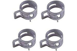 cyclingcolors 4x collare per tubo benzina clip fascetta acciaio carburante auto moto ciclomotore tagliaerba tosaerba (Ø 8mm - 10mm)