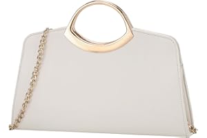 Kasgo Bolso Fiesta Mujer, Bolso de Mano Clutch Moda Cartera de Cuero Vegano Bolso de Hombro Bolso Bandolera para Baile Fiesta Ceremonia Boda Novia
