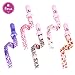 Produktbild Philonext 5 Pack Schnullerband Stoff Schnullerkette mit Clip, neue stilvolle Design Superior Qualität Universal Safe Schnuller Zahnen Spielzeug Halter für Jungen und Mädchen, Baby Dusche Geschenke (Girls)