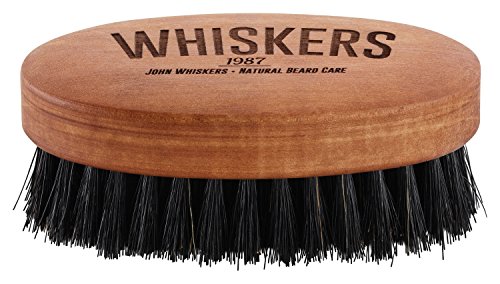 John Whiskers Bartbürste mit reinen Wildschweinborsten – Qualität Made in Germany – ca. 90x50mm – Härtegrad Medium – Perfekte Bart – und Vollbart-Pflege - 3