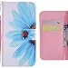 Produktbild Ougger Handyhülle Sony Xperia XZ2 Compact Leder Schutzhülle Schale Weich TPU Silikon Magnetisch-Stehen Flip Cover Tasche Sony Xperia XZ2 Compact mit Kartensteckplätzen, Blätter