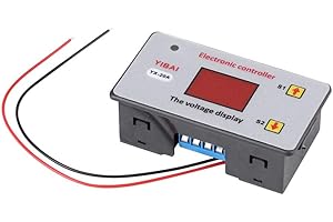 TAIDDA Contrôleur d'arrêt de batterie de basse tension, protection de coupure de commutateur automatique 12V avec le contrôle de sous-tension d'indicateur de LED