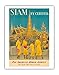 Produktbild Siam (Thailand) Durch Clipper - Pan American World Airways (PAA) - Mönche Im Wat Phra Kaeo, Der Tempel Des Smaragd Buddhaplanisphere - Alte Fluggesellschaft Reise Plakat Poster von Charles Baskerville c.1950s - Kunstdruck - 28cm x 36cm