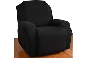 RTSFKFS Funda Sillon Relax Reclinable impermeable 1 plaza,Funda elástica para Silla relax,Funda reclinable 4 Piezas Suave Protector de Muebles con Parte Inferior Bolsillo Lateral ( Color : #40 , Size : 1 plaz