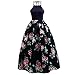 Produktbild Malloom® Sexy Frauen-Blumendruck-langes Kleid-Sleeveless Partei-Abend-Strand-Maxi Kleid (XL, navy)
