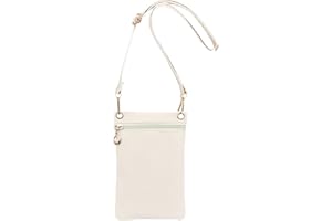 Energather Bolso para teléfono móvil, piel sintética suave, bolso bandolera para mujer, funda para teléfono móvil, con se puede separar los hombros, cinturón para compras, citas, paseos