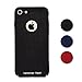 Produktbild Schutzhülle iPhone 7 und 8 Atmungsaktiv Matt Schwarz - Viele Vorteile - Slim Handyhülle black für Apple iPhone 7 / 8 - Schutz Hard Case - Handy Bumper - Back Cover Hülle iPhone7 und iPhone8 - Zubehör