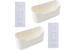 YONGYONGBUY 2 Stück Küchenschrank Tür Aufbewahrungsbox, Wandmontierte Aufbewahrungsbox, Badezimmer Küche Schrank Tür Aufbewahrung, selbstklebende Küche Organizer Aufbewahrung für Schrank Kühlschrank unter Spüle A