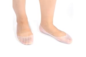 LV. LIFE Chaussettes en Silicone, hydratantes Silicone Pleine Longueur Hydratantes Spa Hydratant Gel de pour Peau Dure Sèche Craquelée Femme Protège Talons Proteger Arrière Soulager Douleur Pieds Sec (S)