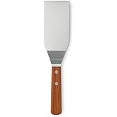 Busstier Professional Stainless Steel Angle Spatula, Ergonomic Wooden Handle, Cake, Cake and Cream Plastering, Dessert, Baklava Service