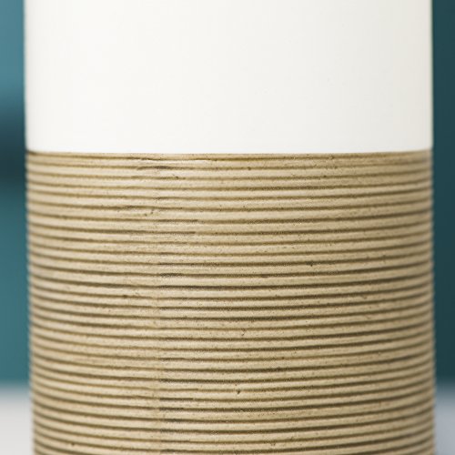 Sealskin 361840365 Zahnbürstenhalter Doppio Porzellan Sand Badaccessoire, Porzellan, 6.9 x 6.9 x 13.4 cm - 3