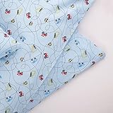 Kinderbettwäsche 100×135 40×60 cm, Bagger Traktor Auto Betonmischer Hellblau, Baumwolle, schadstoffgeprüft, Bettwäsche, Jungen, Kinder, Kindermotiv, Kinderzimmer, Bettbezug - 4