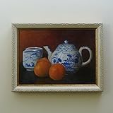 TEA AND CITRUS - still life framed painting.