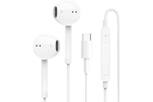 THECOOPIDEA Écouteurs USB C pour Samsung,Écouteurs Intra Auriculaires avec Micro et Contrôle du Volume, HiFi Stéréo Ecouteurs Compatibles avec iPhone 15/16,Galaxy S24/S23/S22/S21/Google Pixel, etc