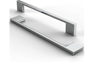 FURNIWARE Confezione da 5 Maniglie per Mobili in Spazzolato, per Cucina e Cassetti - Distanza Tra i Fori 160 mm - Chrome