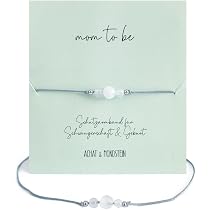 Emibele Regali di Gravidanza per le Mamme in Attesa, Bracciale di Cristallo per la Prima Mamma, Bracciali di Pietre Curative per le Future Mamme, Bracciale Spirituale per la Gravidanza,Gioielli Regalo