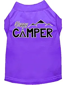 Mirage Pet Products Happy Camper Screen Print Dog Shirt Purple XXXL (20)