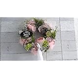 Türkranz Home Sweet Home rosa-weiß