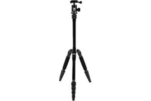 SIRUI Compact Traveler 5A Treppiede 54,3 pollici Treppiede da viaggio in alluminio leggero Treppiede per fotocamera con testa a sfera panoramica a 360 ° e piastra a sgancio rapido Carico fino a 4 kg