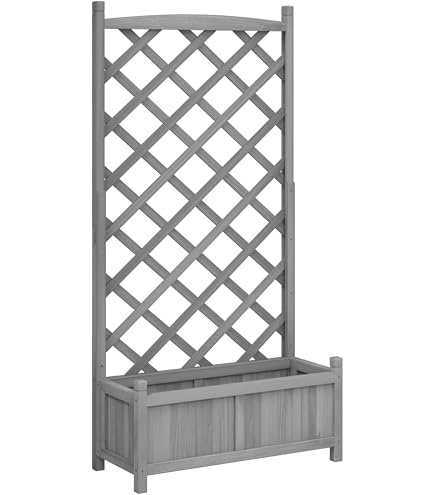 Promadino Pflanzkasten Romantica 80 Cm – Aus Kiefernholz, Honigbraun, Für Garten & Terrasse, Einfach Aufzubauen