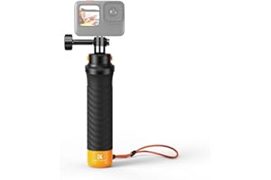 K&F Concept MS17 Schwimmer Handgriff Schwimmender Hand Grip Wasserdicht Handler Selfie Stick Kompatibel mit GoPro Hero12/11,Insta360 One R/RS, DJI Osmo Action 4/3,Akaso Action Kameras