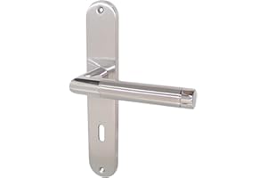 HAEUSLER-SHOP Edelstahl Türbeschlag Modell Hit II Langschild BB Türdrücker Türbeschläge Türklinke