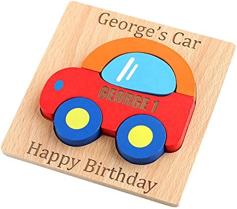 Wooden Car Toy Puzzle (Optional Personalisation)