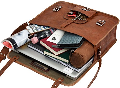 Gusti Leder nature  Alex  Laptoptasche 15 4  Umh  ngetasche Ledertasche Unitaschen Messenger Ziegenleder Umh  ngetasche B  cher Laptoptasche B  ro Led