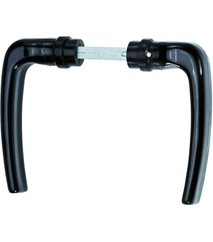 Poignées Pour Portail Locinox 3006P - Paire En Polyamide, Tige Carrée 8mm