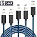 Produktbild Phone ladekabel,WZKING MFi Zertifiziert Phone Kabel[5-Pack 1M*2 2M*2 3M]für iPhone X/8/8 Plus/7/7 Plus/6/6 Plus