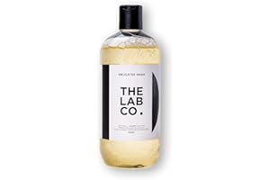 The Lab Co. Laundry Detergent Wash for Delicates 500ml - for satin, silks, lace, lingerie, delicate fabrics and clothing. Non-Bio and Non-toxic. Up to 32 washes