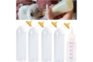 Gufastoe Lot de 5 Mini tétines en Silicone avec Bouteille pour Chiot, Chien, Chat ou Autres Animaux de Compagnie (modèle 4)