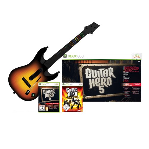 Preisvergleich Produktbild Guitar Hero 5 - Limited Edition inkl. Gitarre + World Tour