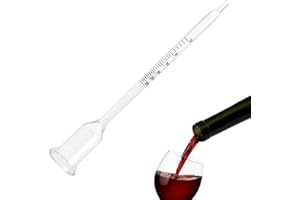 TMZELOA Vinometri per Vino 0-25% Alcool Idrometro, Vino di Frutta, Birra Alcolometro, Densimetro, Alcolometro Misuratore Alcool Densimetro Alcohol Meter per Misurare la Percentuale di Alcol nel Vino