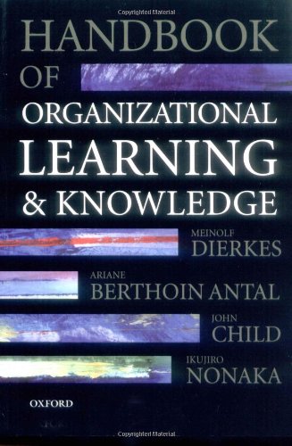Handbook of Organizational Learning and Knowledge