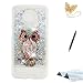 Produktbild TOUCASA Moto Z3 Play Handyhülle,Moto Z3 Play Hülle, Transparent Flüssig Bewegende Treibsand Silikon TPU,Glitzer Quicksand Kratzfestes Schutzhülle Flüssig Hülle für Moto Z3 Play(Silberne Eule)