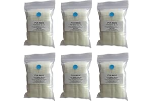 WESTMORE 38mm Wide PVA MESH 6 X 5M Refills Total 30 Metres Make Carp Fishing Bait BAGS Fast Dissolve