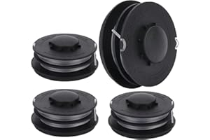 Moritale Bobina de Hilo para Einhell Akku GC-ET 4530 RTV 400 RTV 550 RTV 550/1 línea de Carretes Repuestos Desbrozadora (4 piezas)