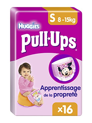 Huggies Pull-Ups Training Pants for Girls, Size S, Pack of 16