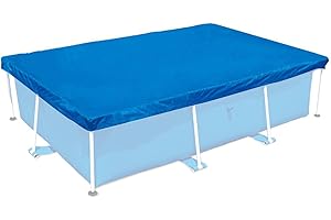WANGQ Cobertor para Piscina Rectangular, Fundas para Piscinas Desmontable 260x160 cm, Cubierta De Piscina De Marco Familiar para El Verano Al Aire Libre