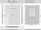 Hollywood Theater-Garderobe LED-Schminkspiegel k90WW - 7