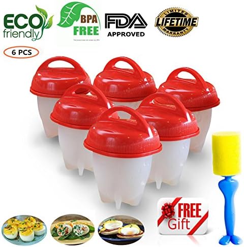 Egglettes Cups Egg Cooking Cups Egg Poacher - 6 Pack For Cooking Poached Eggs -Lifetime Guarantee! Best Quality Poach Pods, Silicone Egg Poachers For Cooking That Perfect Poached Egg. Quick And Easy To Use, Cooked Eggs In Minutes!These Revolutionary Egg Poachers Are The Future Of Easy Cooking And Will Take Over From Your Old Unhygienic Cookware ,Egg Cup , Egg Poacher Pan , Egg Cooker ,Egg Poacher Pan ,Electric Egg Poacher ,Fusion Brands ,Egg Mould, It'S A Must Have Kitchen Gadget!
