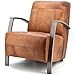 Produktbild Eleonora Sessel Gunther Echt Leder Ledersessel Armlehnsessel Fernsehsessel Relaxsessel (Cognac)