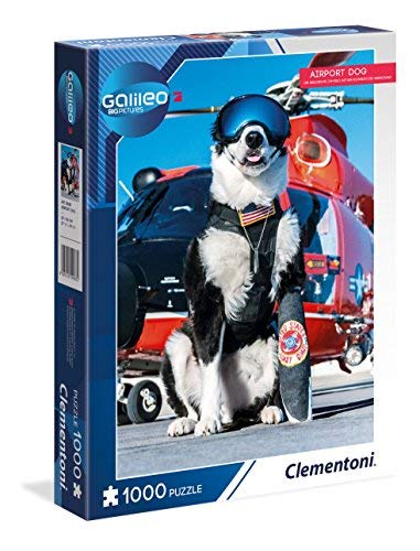 Preisvergleich Produktbild Clementoni 59087 Clementoni-59087-Airport Dog-Puzzle 1000 T Galileo
