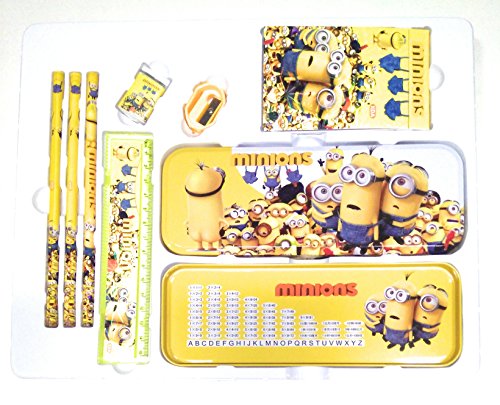 DFS STAND BY ME 8 in 1 JUMBO STATIONERY GIFT SET - MINIONS (With Pencil Box, Pencils, Eraser, Sharpener, Ruler, Notebook ...) DFS STAND BY ME 8 in 1 JUMBO STATIONERY GIFT SET - MINIONS (With Pencil Box, Pencils, Eraser, Sharpener, Ruler, Notebook ...)